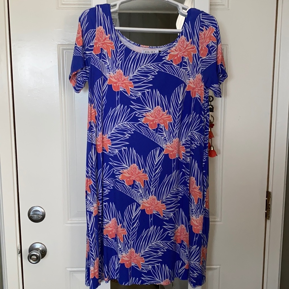 Fighting eel blue ginger dress